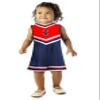 Little King NCAA Toddler/Youth Girls Team Cheer Jumper Dress-Illinois-Navy & Orange-3T view 1