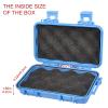 Airtight Storage Container, Waterproof Blue/Black Shockproof Box Dry Storage Box with 2 UShape Buckle for Swimming for Kite Boarding for Water Sport(blue, S) view 4