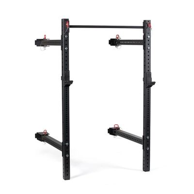 Titan Fitness X-3 Series 82-inch Wall Mounted Folding Power Rack, Space Savings Rack, Folds up to 8" from The Wall