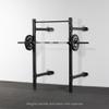 Titan Fitness X-3 Series 82-inch Wall Mounted Folding Power Rack, Space Savings Rack, Folds up to 8" from The Wall view 2