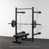 Titan Fitness X-3 Series 82-inch Wall Mounted Folding Power Rack, Space Savings Rack, Folds up to 8" from The Wall view 3