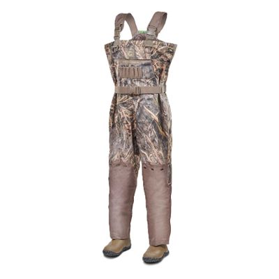 Gator Waders Mens Shield Insulated Chest Duck Hunting Waders for Men with Boots Waterproof Breathable Camo Waiters for Waterfowl Hunting (Long 14, Mossy Oak Habitat)