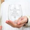 My Border Collie And I Talk Sht About You Stemless Wine Glass - Border Collie Gift, Border Collie Glass, Dog Fathers, Gifts For Pet Owners view 2