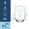 My Border Collie And I Talk Sht About You Stemless Wine Glass - Border Collie Gift, Border Collie Glass, Dog Fathers, Gifts For Pet Owners view 3