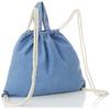 F-Style F-SD010521-050 Drawstring Tote Bag, Denim, 3.1 gal (15 L) Drawstring Tote Bag view 2