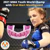 Oral Mart White/Pink Youth Vampire Fangs Mouth Guard for Kids - Youth Mouthguard for Karate, Football, Martial Arts, Taekwondo, Boxing, Rugby, BJJ, Muay Thai, Soccer, Hockey (with Free Case) view 2