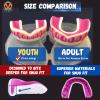 Oral Mart White/Pink Youth Vampire Fangs Mouth Guard for Kids - Youth Mouthguard for Karate, Football, Martial Arts, Taekwondo, Boxing, Rugby, BJJ, Muay Thai, Soccer, Hockey (with Free Case) view 4