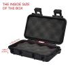 Airtight Storage Container, Waterproof Blue/Black Shockproof Box Dry Storage Box with 2 UShape Buckle for Swimming for Kite Boarding for Water Sport(black, S) view 4