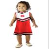 Little King NCAA Toddler/Youth Girls Team Cheer Jumper Dress-Nebraska-4T view 1