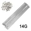 chensong Spokes Nipples Bike Spokes 10Pcs 14G Spoke with Stainless Steel Copper Nipple Bike Motorcycle Strength Wheel Spoked Spokes Fit Fit Fit Fit for Bikes Cycling Spokes(300MM) view 2