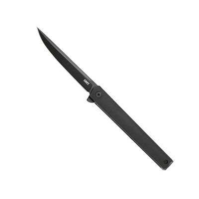 CRKT CEO Everyday Carry EDC Pocket Folding Knife with Liner Lock: AUS 8 Plain Edge Blade, Glass-Reinforced Nylon Handle, Reversible Pocket Clip, 7097K