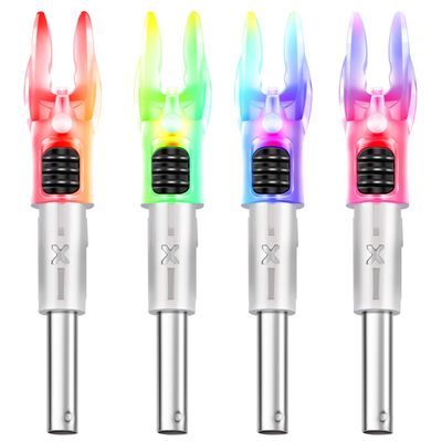 DEEPOWER X Lighted Nocks for Arrows .204/.233/.244/.246 with ON/Off Switch with H, S, GT Bushings