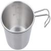 Captain Stag UH-47 Sierra Cup, Stainless Steel, Mini Sierra Cup, 7.1 fl oz (210 ml), Spiral Finish, Stainless Steel, Made in Japan, Tsubamesanjo, Silver view 1