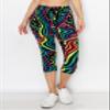ALWAYS Women's Capri Joggers with Pockets - Lightweight Stretch Sweatpants for Yoga Workout Lounge, Soft Athletic Pants with Drawstring, Tie Dye Capri 1530 XL view 3