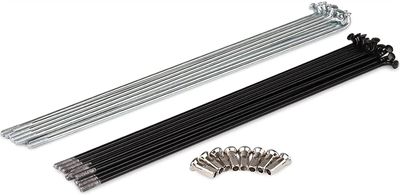 chensong Spokes Nipples Bike Spokes 13G/12G High-Carbon Steel Spokes and Nipples/78/134/191/197/216/222/224/207/270 Mm Knitting Needle Spokes Fit Fit Fit Fit for Bikes Cycling Spokes(Black 12G 73mm)