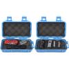 Airtight Storage Container, Waterproof Blue/Black Shockproof Box Dry Storage Box with 2 UShape Buckle for Swimming for Kite Boarding for Water Sport(blue, L)