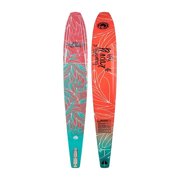 Radar Total Awesomenes Girl's Waterski, Mint/Coral, 65"