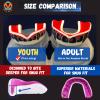 Oral Mart White/Red Youth Black Vampire Fangs Mouth Guard for Kids - Youth Mouthguard for Karate, Football, Martial Arts, Taekwondo, Boxing, Rugby, BJJ, Muay Thai, Soccer, Hockey (with Free Case) view 3