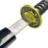Bishamon 42.5" Samurai Sword with Carbon Steel Blade and Dragon Design Scabbard  Includes Wooden Display Stand  Decorative Collectible Katana (Black) view 4