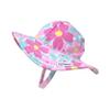 Flap Happy Baby Floppy Sun Hat | Toddler Floppy Swim Hat to Protect Kids from Sunburn | UPF 50+ Highest Certified UV Sun Protection | Painted Flowers, Small (3-6m) view 1