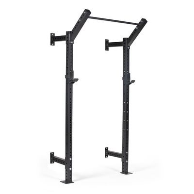 Titan Fitness X-3 Series Short Wall Mounted Space Saving Power Rack 18-in. D Side Bracings
