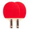 LINGOSHUN Table Tennis Set,5-Ply Wood,Beginners 5 Stars Ping Pong Racket,ITTF Approved for Adults and Kids Indoor/Outdoor Activity / 2 Player Set/Short Handle view 1