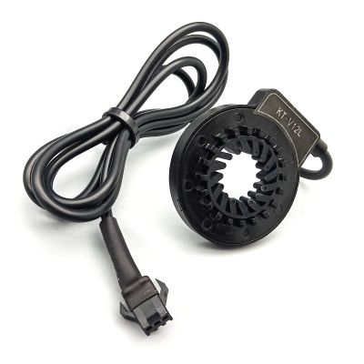 HUDAMZKY KT-V12L/R Electric Bike Magnets Pedal Assist Sensor Ebike Kit Easy Crank Installation PAS Sensor (V12L SM Plug)