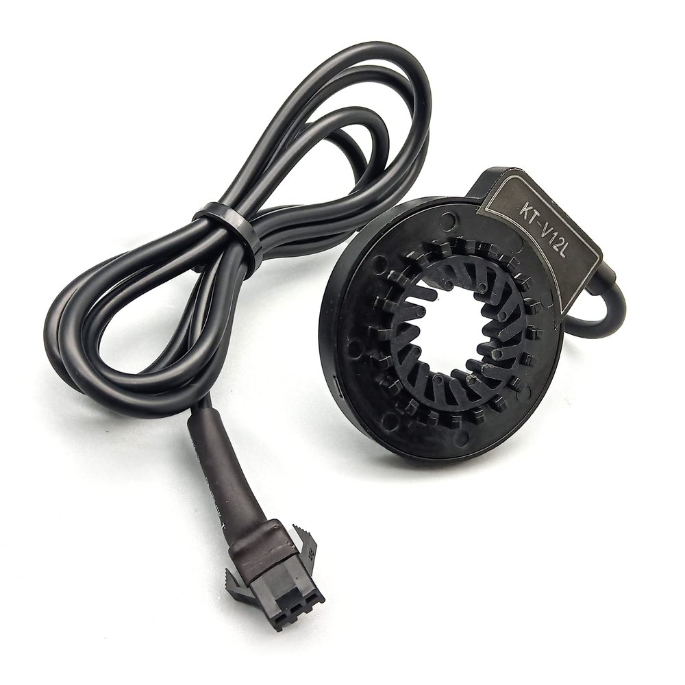 HUDAMZKY KT-V12L/R Electric Bike Magnets Pedal Assist Sensor Ebike Kit Easy Crank Installation PAS Sensor (V12L SM Plug)