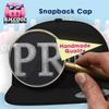 #586 - Embroidered Structured Flat Bill Hat | Trendy Baseball Cap for Men and Women | Modern Cap in Snapback Closure | Black | One Size view 4