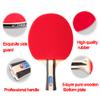 LINGOSHUN Ping Pong Racket Set,Comfortable Handle,Table Tennis Bats,Offensive Ping Pong Paddle for Adults and Kids,Amateurs,Beginners / 2 Player Set/Long Handle view 3