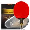 LINGOSHUN Table Tennis Rackets Set with Carbon Fibre Technolog,Premium Ping Pong Bats for Increased Control,Spin,9 Star/Single/Long Handle view 4