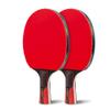 LINGOSHUN Portable Table Tennis Set Ping-Pong Game,Comfortable Handle,Ping Pong Racket for Trainers,Amateurs,Beginners / 2 Player Set/B view 1