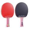 LINGOSHUN Ping Pong Racket 4-Star,Offensive 7-Ply Wood Table Tennis Bats for Professional Play and Amateurs,Horn Handle / 1 Pack/Long Handle view 2