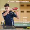 LINGOSHUN Table Tennis Rackets Set with Carbon Fibre Technolog,Premium Ping Pong Bats for Increased Control,Spin,9 Star/Single/Short Handle view 4