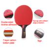 LINGOSHUN Table Tennis Bat 6 Star,Carbon Fibre Ping Pong Paddle Set for Increased Control,Spin,2 Player Recreational Set/Double/B view 2