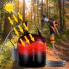 Portable Camping Shower, 5gallons/20 liters Rechargeable air Pump Outdoor Electric Camping Shower, 8 Spray Modes, Solar Heating Black PVC airbag, Built-in Thermometer, Beach, Camping, Hiking view 3
