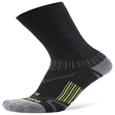 Balega Enduro Arch Support Performance Crew Athletic Running Socks for Men and Women (1 Pair), Black, X-Large