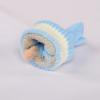 MioCloth Cute Kids Half Finger Gloves Winter Keep Warm Knitted Hand Gloves for Children Girl Boy Age 5-10 Cold Weather Accessories Blue view 3