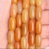 16x12MM Yellow Jade Barrel Drum Grade AAA Natural Gemstone Loose Beads 15.5'' view 1