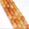 16x12MM Yellow Jade Barrel Drum Grade AAA Natural Gemstone Loose Beads 15.5'' view 3