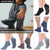 Hromec Non Slip Yoga Socks with Grips for Pilates, Ballet, Barre, Barefoot,Bikram,Hospital Anti Skid Socks for Women and Men view 2
