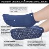 Hromec Non Slip Yoga Socks with Grips for Pilates, Ballet, Barre, Barefoot,Bikram,Hospital Anti Skid Socks for Women and Men view 4