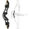 Black Hunter Recurve Bow for Adults Archery Bow Archery Set Adult Longbow 60" 20-55 lbs Right Hand Aluminium Alloy Riser with Arrow Rest for Outdoor Targeting Practice Competition (45lbs) view 2