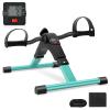 Uten Folding Pedal Exerciser, Under Desk Bike Pedal Exerciser, Mini Under Desk Exercise Bike Foot Hand Cycle Portable, Arm and Leg Exercise Peddler Machine with LCD Monitor, Leg Exercise Equipment view 1