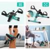 Uten Folding Pedal Exerciser, Under Desk Bike Pedal Exerciser, Mini Under Desk Exercise Bike Foot Hand Cycle Portable, Arm and Leg Exercise Peddler Machine with LCD Monitor, Leg Exercise Equipment view 3