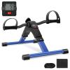 Uten Folding Pedal Exerciser, Under Desk Bike Pedal Exerciser, Mini Under Desk Exercise Bike Foot Hand Cycle Portable, Arm and Leg Exercise Peddler Machine with LCD Monitor, Leg Exercise Equipment view 1