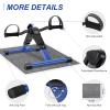 Uten Folding Pedal Exerciser, Under Desk Bike Pedal Exerciser, Mini Under Desk Exercise Bike Foot Hand Cycle Portable, Arm and Leg Exercise Peddler Machine with LCD Monitor, Leg Exercise Equipment view 2