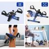 Uten Folding Pedal Exerciser, Under Desk Bike Pedal Exerciser, Mini Under Desk Exercise Bike Foot Hand Cycle Portable, Arm and Leg Exercise Peddler Machine with LCD Monitor, Leg Exercise Equipment view 3