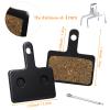 BBTO 8 Pairs Bike Brake Pads Compatible with Trp Tektro Shimano Deore Brakes Bike Disc Bike Brake Pads(Resin Semi Metallic,Black) view 2