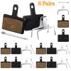 BBTO 8 Pairs Bike Brake Pads Compatible with Trp Tektro Shimano Deore Brakes Bike Disc Bike Brake Pads(Resin Semi Metallic,Black) view 3